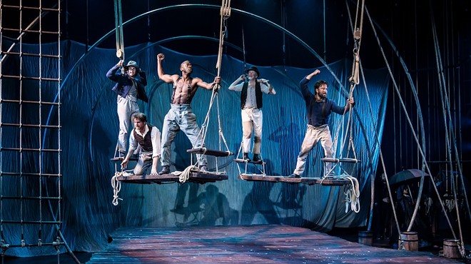 The play even incorporates some aerial choreography into its stunning retelling of the classic tale.