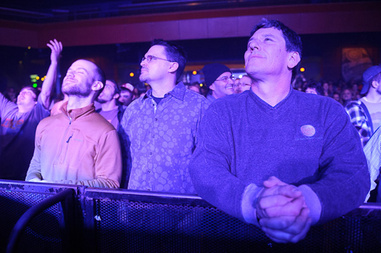 Fans at moe.'s performance at The Pageant in St. Louis, Missouri on February 16, 2012.