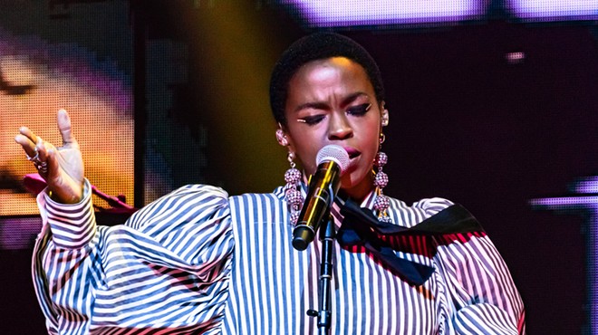 Lauryn Hill performs at Los Angeles' Mayan Theatre in 2019.