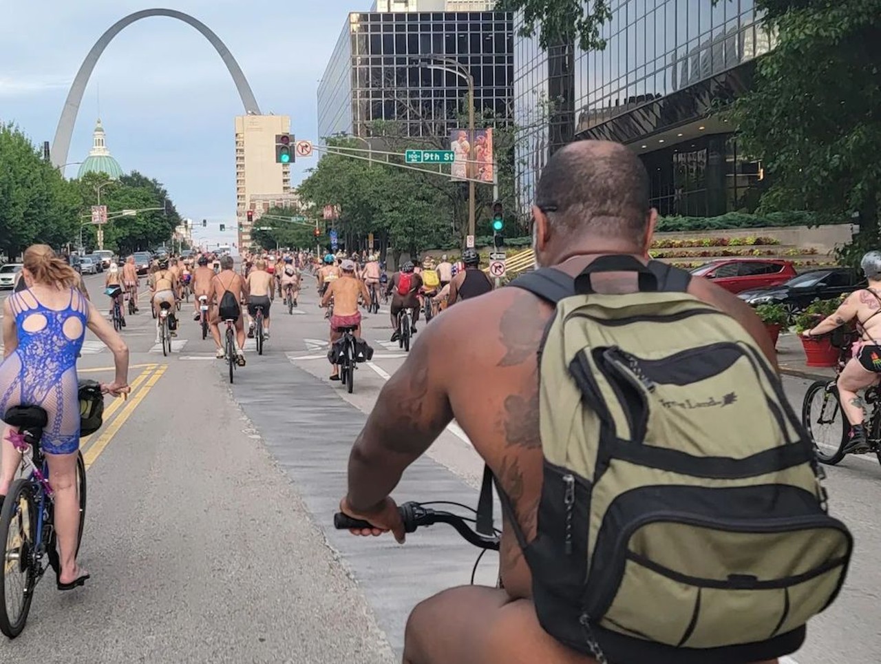  Kage Black, at the World Naked Bike Ride, saw his butt go viral in August.