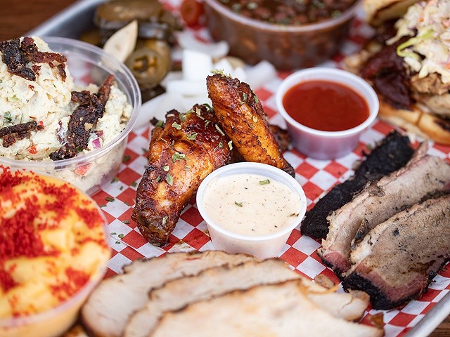 A selection of dishes from Navin's BBQ.