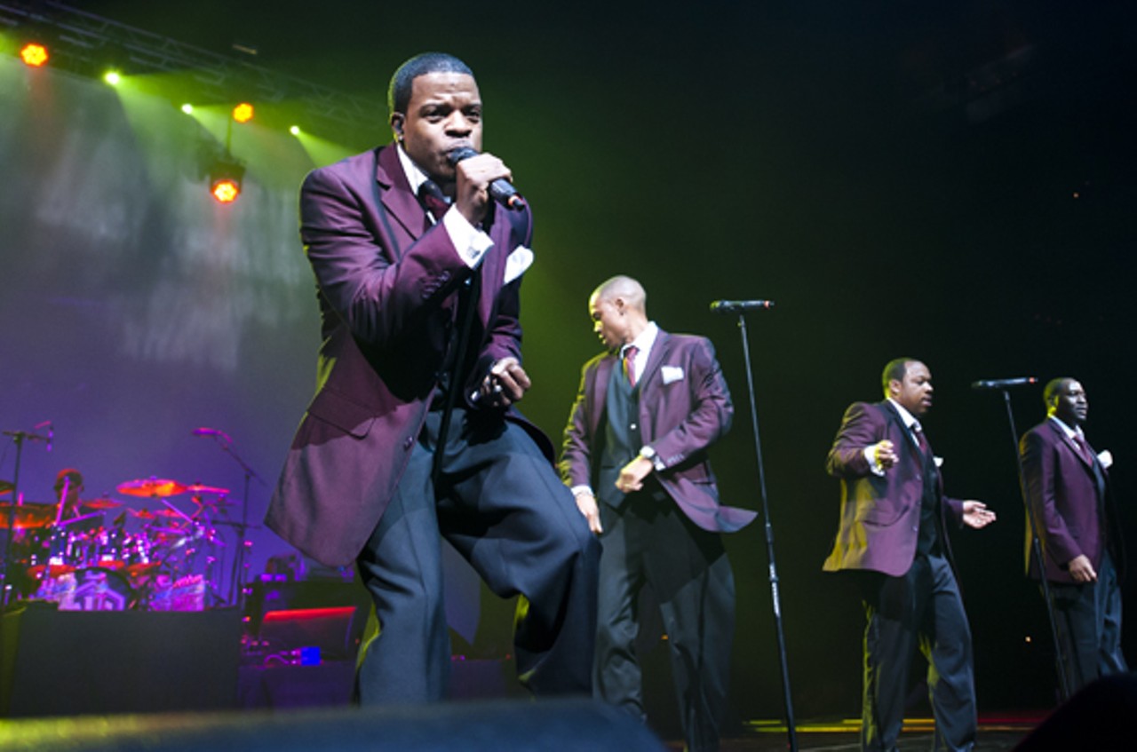 Ricky Bell of New Edition at the Scottrade Center on March 29.