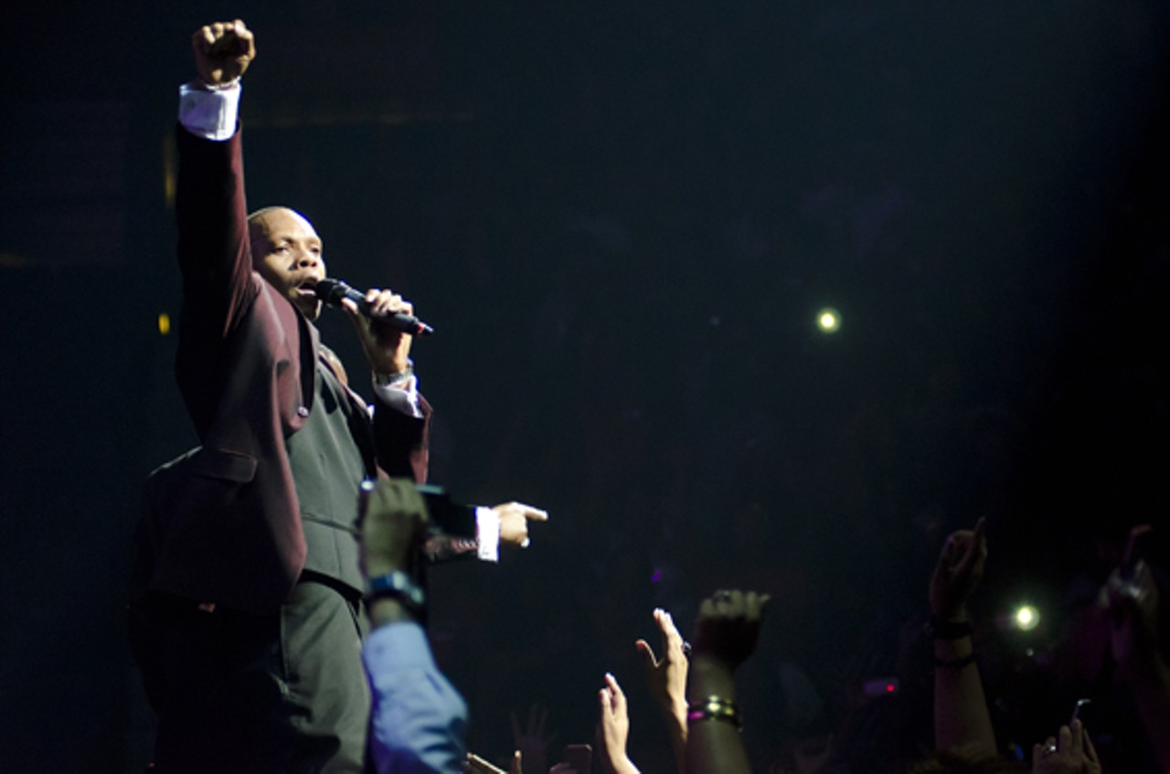 Ronnie DeVoe of New Edition at the Scottrade Center on March 29.
