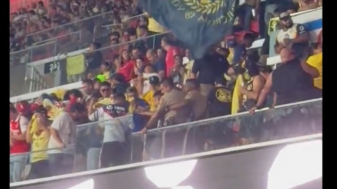 Security Pepper Sprays Visiting Soccer Fan at Citypark Stadium
