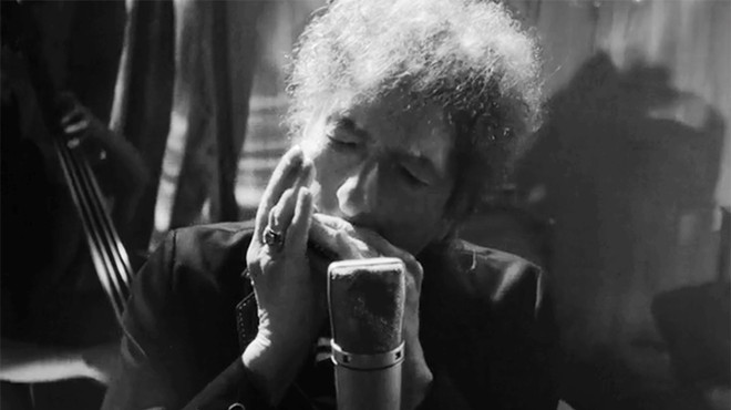 This is Bob Dylan, but not an actual photo of him at Stifel Theatre on October 4 — cellphones were strictly prohibited.