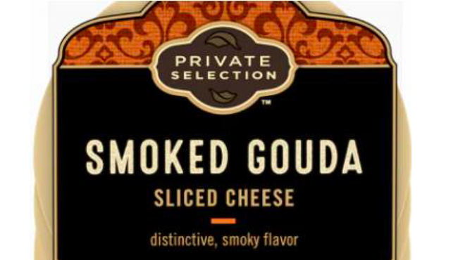 Photo from lawsuit filed in federal court taking Kroger to task for its gouda labeling.