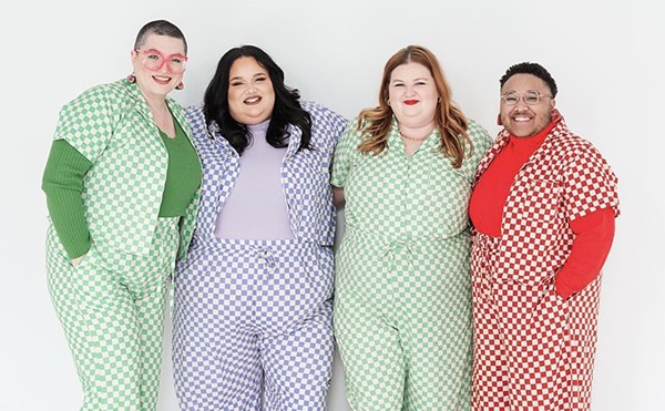 From left, Erica Hallmann, Tricia Stoecklin, Maura Hampton and K Scott came together to create Ethical Bodies x the Good-ish — the ultimate one-stop thrift shop for bigger bodies.