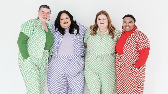 From left, Erica Hallmann, Tricia Stoecklin, Maura Hampton and K Scott came together to create Ethical Bodies x the Good-ish — the ultimate one-stop thrift shop for bigger bodies.