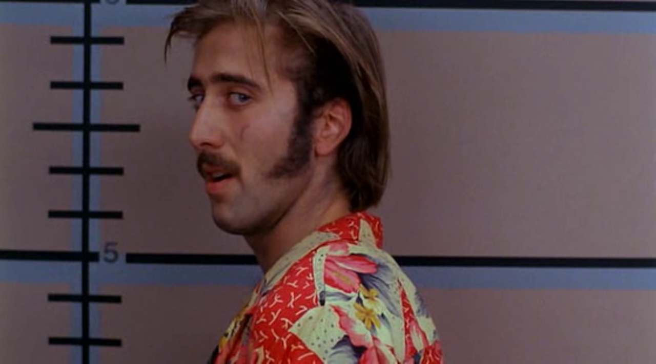 Raising Arizona (1987)
Cage's only collaboration with Joel and Ethan Coen has remained one of the brothers' most well-liked films, a charmingly kooky response to their dead-serious 1984 feature debut, Blood Simple. In a recent appreciation of the Coens' oeuvre, Mike D'Angelo laments the fact that Cage and the Coens haven't re-teamed in the years since: "The Coens have never made another movie with Cage, which seems criminal, given how perfectly his recklessness meshes with their control-freak exactitude."