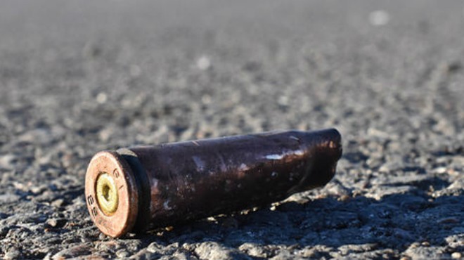 File photo of spent shell casing on St. Louis street.