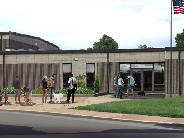 A rendering of Gateway Pet Guardians' facility in East St. Louis.