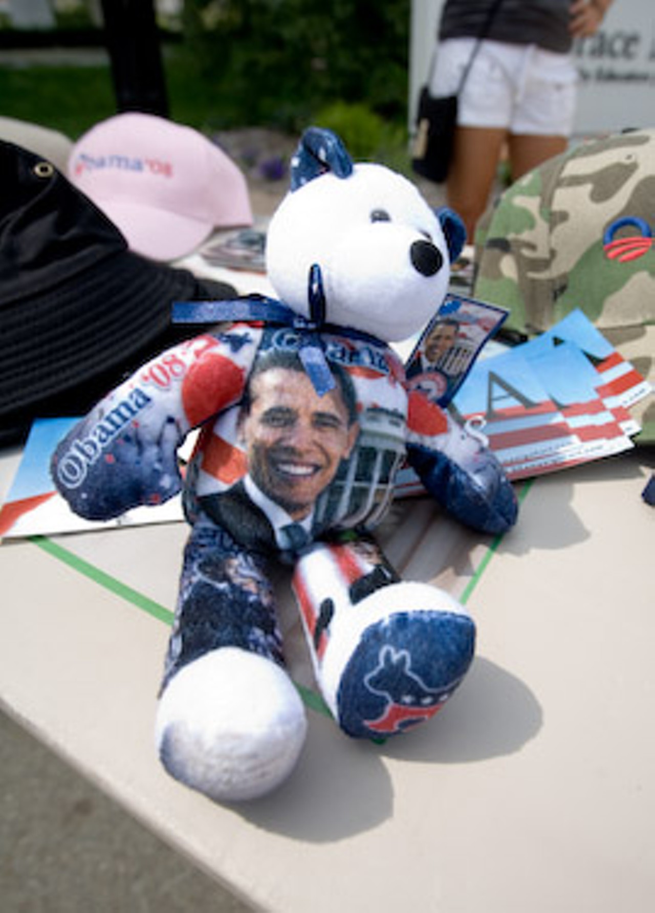 Obama merchandise came in all shapes and sizes.