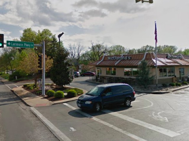 A 67-year-old man was with his grandson when he was carjacked in the lot of this McDonald's, St. Louis County police say.
