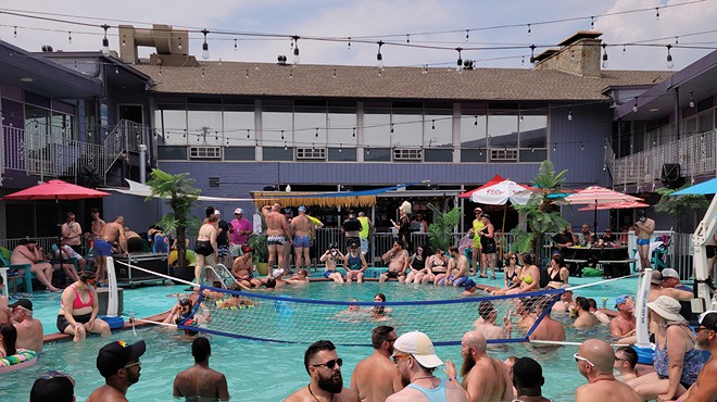 The District Hotel’s twin pools are a major party destination.