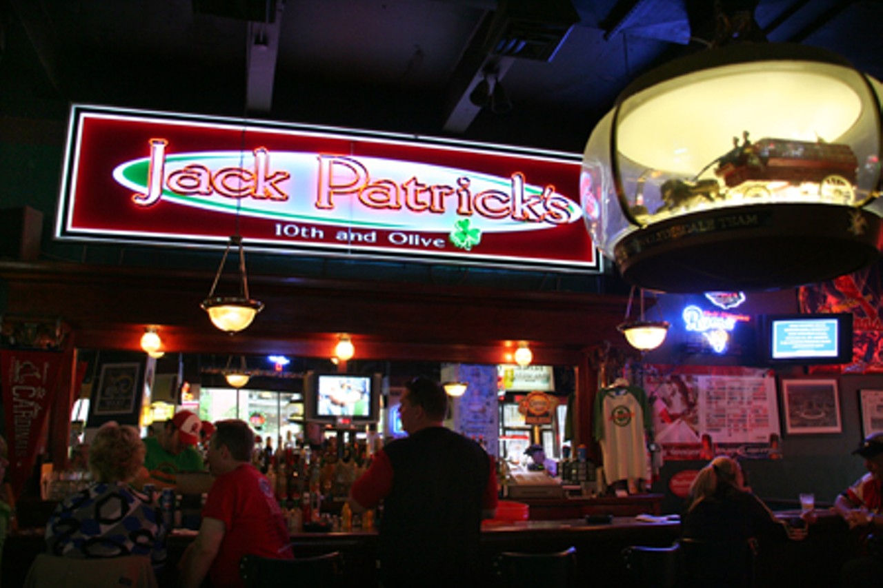 Last stop before Happy Hour ends, Jack Patrick&rsquo;s.