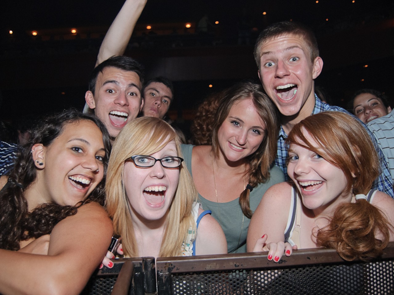 Giddy fans primed for the Passion Pit set last night at the Pageant.