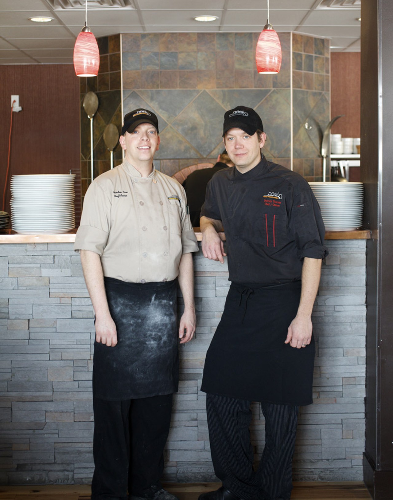 Chefs/ Owners of Peel are on left, Brandon Case and right, Patrick Thirion.