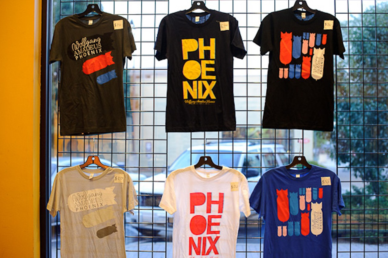 Official Phoenix merchandise at the Pageant in St. Louis.