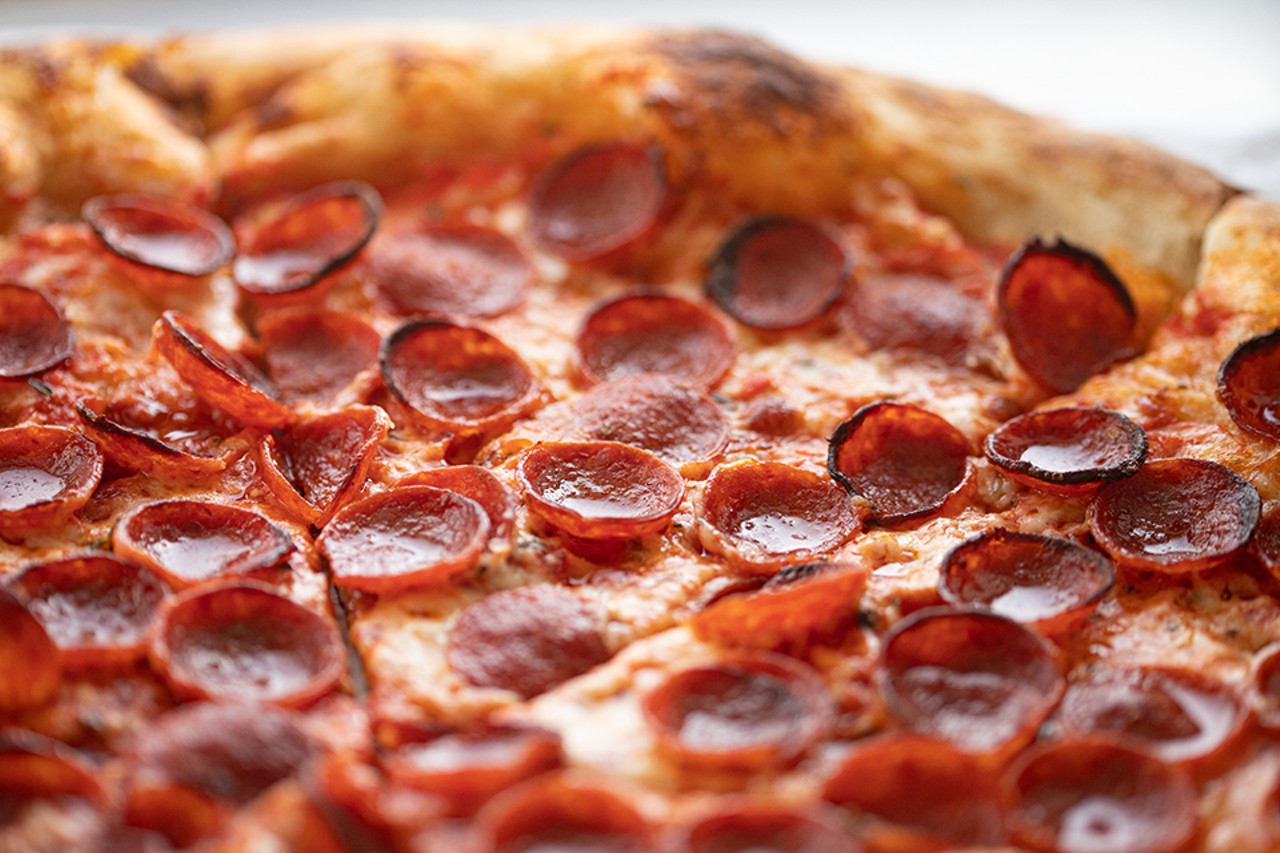 The "Triple Pepperoni" is Pizza Champ's signature pie.