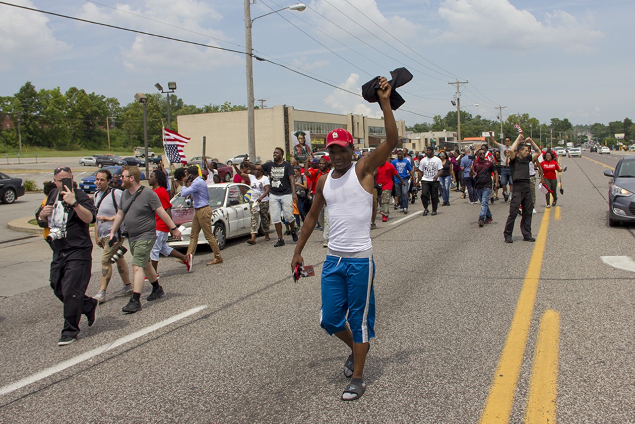 Protesters Return to Ferguson for Fourth Anniversary of Michael Brown's Death