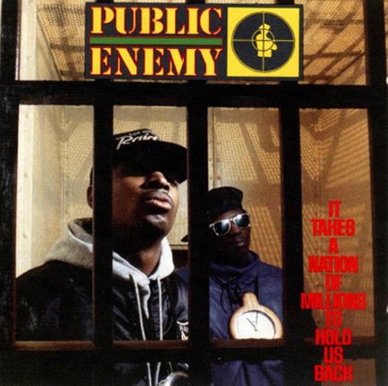 The cover of "It Takes a Nation of Millions to Hold Us Back." Public Enemy performed the album in its entirety on Friday, July 18, 2008 at Chicago's Pitchfork Music Festival.