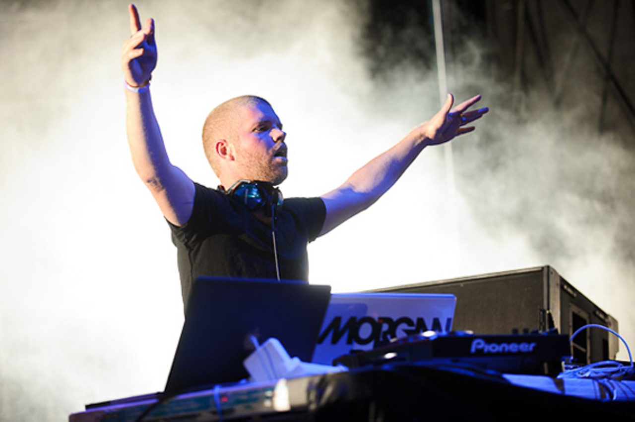 Progressive house producer Morgan Page performing at the first annual Pulse Festival in St. Louis on June 9, 2012.