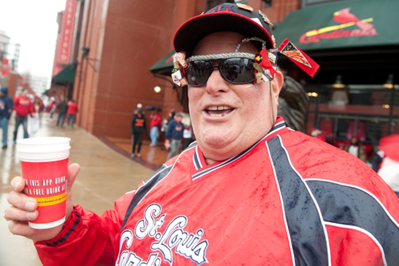 Rain Can't Dampen Cardinals Fever During Home Opener