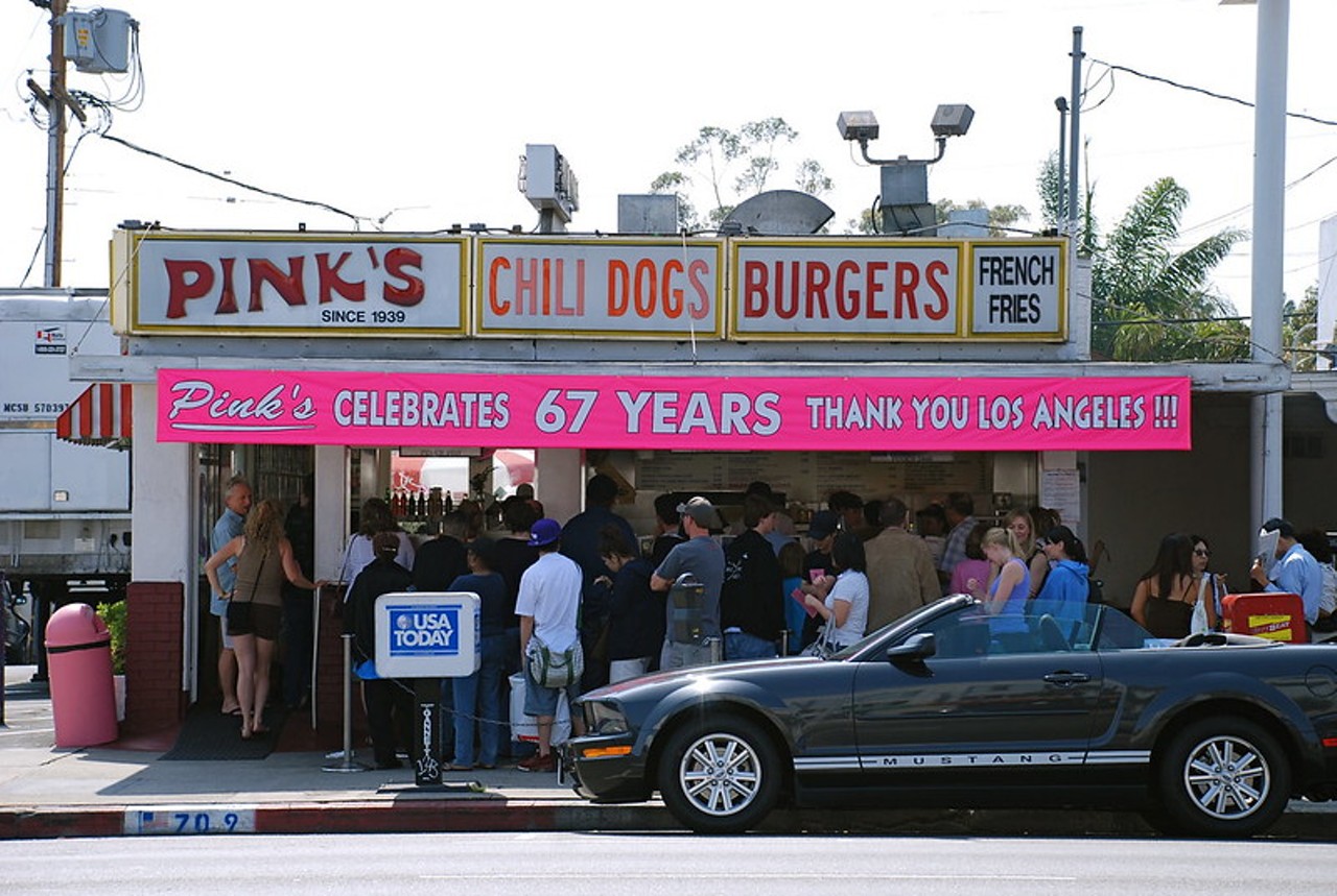Pink’s Hot Dogs
Hook us up, L.A.