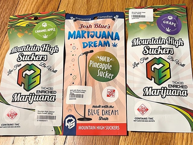 Mountain High Suckers come in a variety of flavors, but sour pineapple stands out as the best flavor and high.