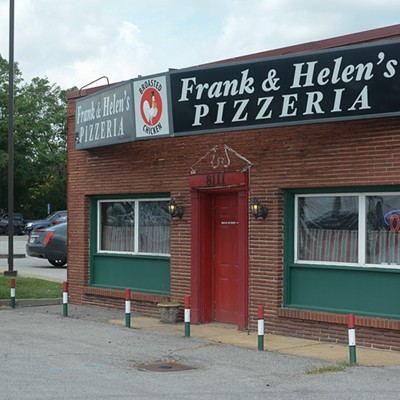 Frank & Helen's PizzeriaYou’ll find the same cheesy-baked pastas, the same char-grilled ribeyes with sides of fettuccine and, of course, the same broasted chicken — a special way of pressure-frying the bird that results in impossibly succulent meat and a crispy, non-greasy coating. But if there is one thing you must order at Frank & Helen’s, it’s the pizza, one of the best St. Louis-style thin-crust pies in town. Beer and wine only. $-$$. Open Tuesday through Sunday for dinner.