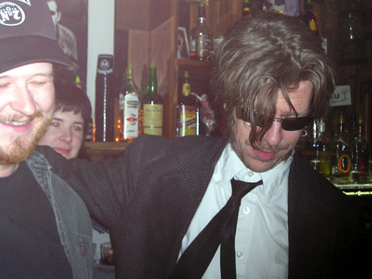 Fred Friction (right), on February 11, 2006, the last night Frederick's Music Lounge was open for business. This was at the end of the night.Read "Stranger than Friction: Beloved Lou music champion Fred Friction discusses his debut solo album and new venue," by Christian Schaeffer.