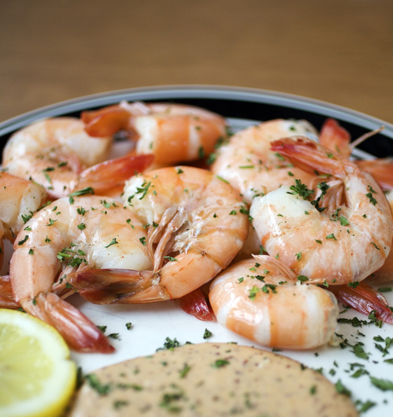The peel & eat shrimp with the house-made New Orleans remoulade sauce.