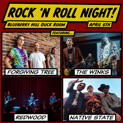 ROCK ‘N ROLL NIGHT! Featuring Forgiving Tree, The Winks, Native State & Redwood
