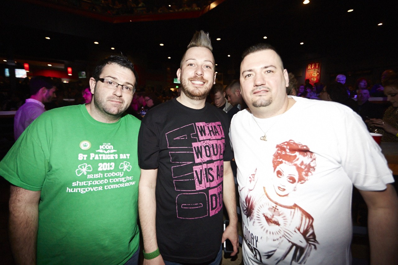 Brandon Thomas, Tony Griffin and Rick Quade drove all the way from Kenosha, Wisconsin to see RuPaul's Drag Race: Battle of the Seasons at the Pageant on March 17, 2015.