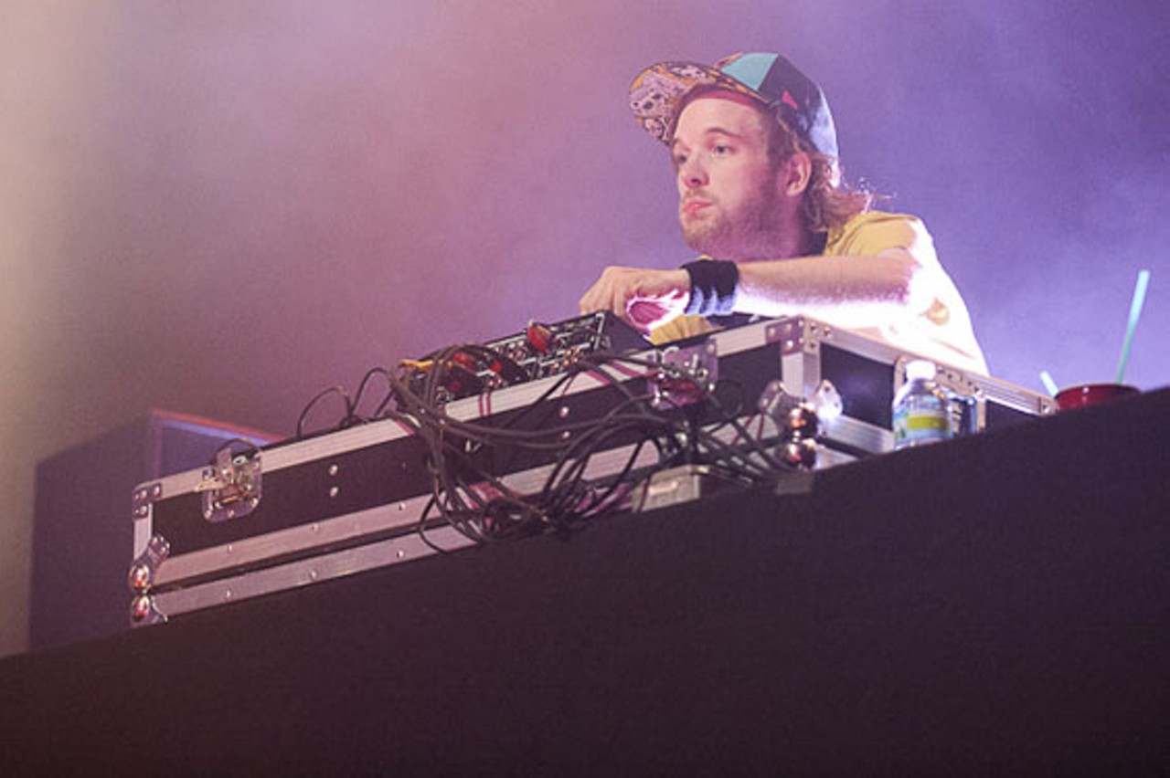 DJ and producer Rusko performing.