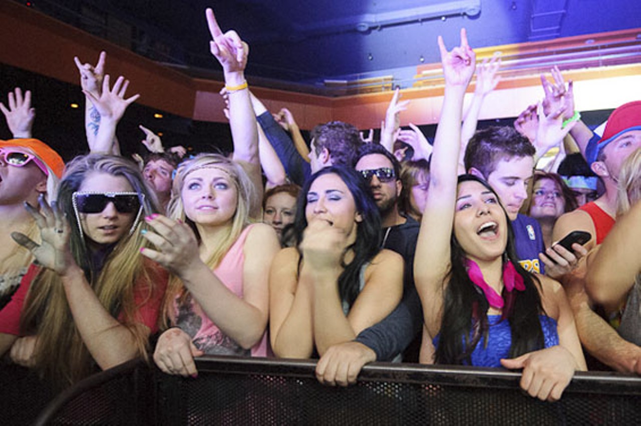 Rusko fans at the Pageant