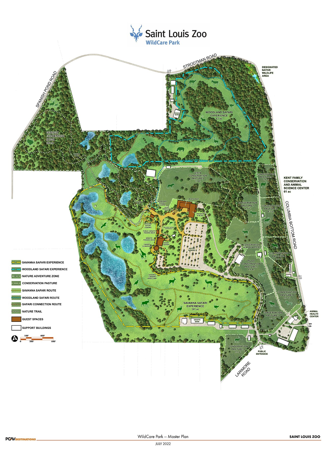 Conceptual map Saint Louis Zoo WIldCare Park