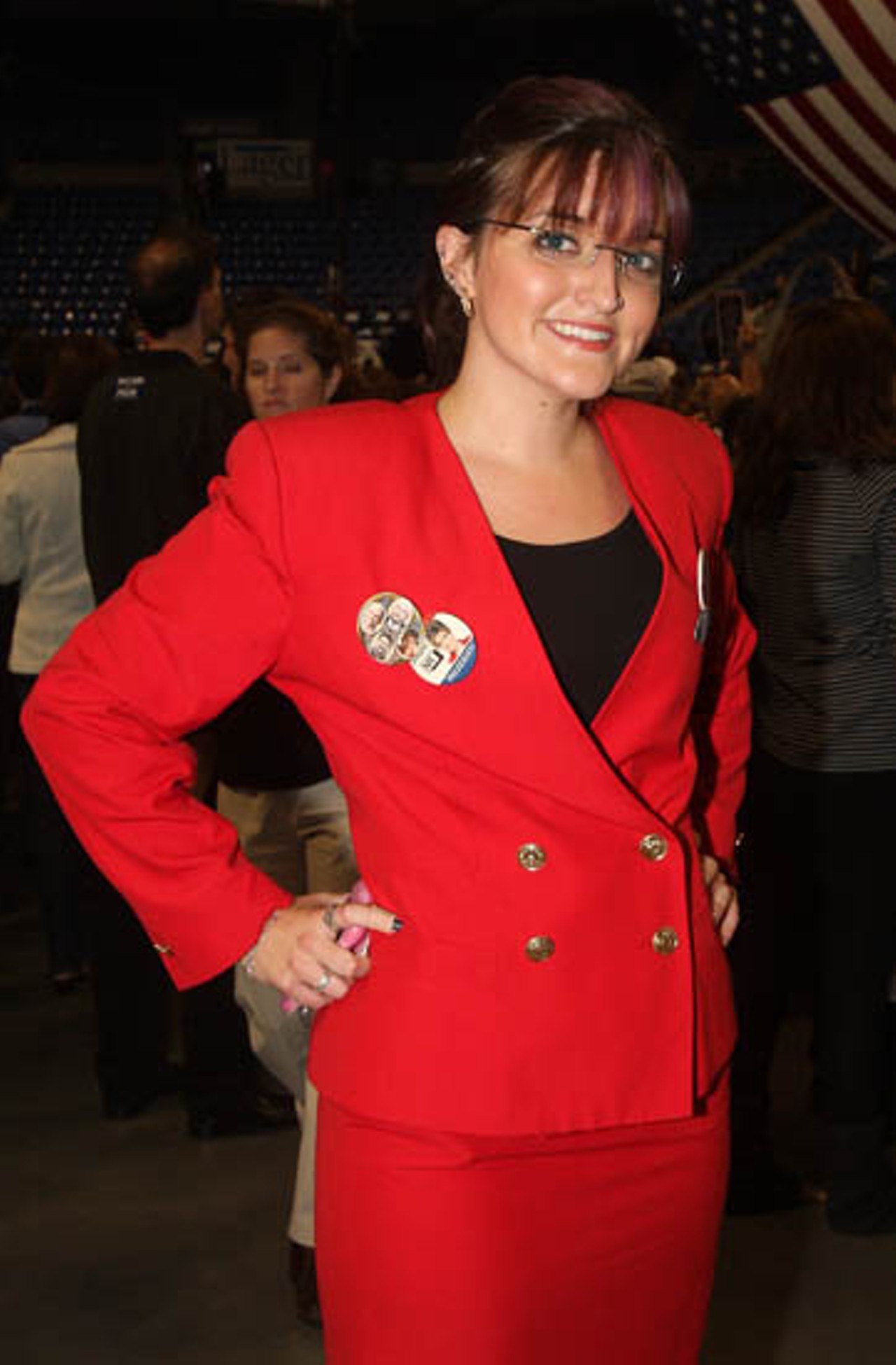 A Sarah Palin look-a-like, Katie Hughes, claims she&rsquo;s also from Alaska and currently attends Webster University.Get more coverage from St. Louis, including photos, blogs and video.