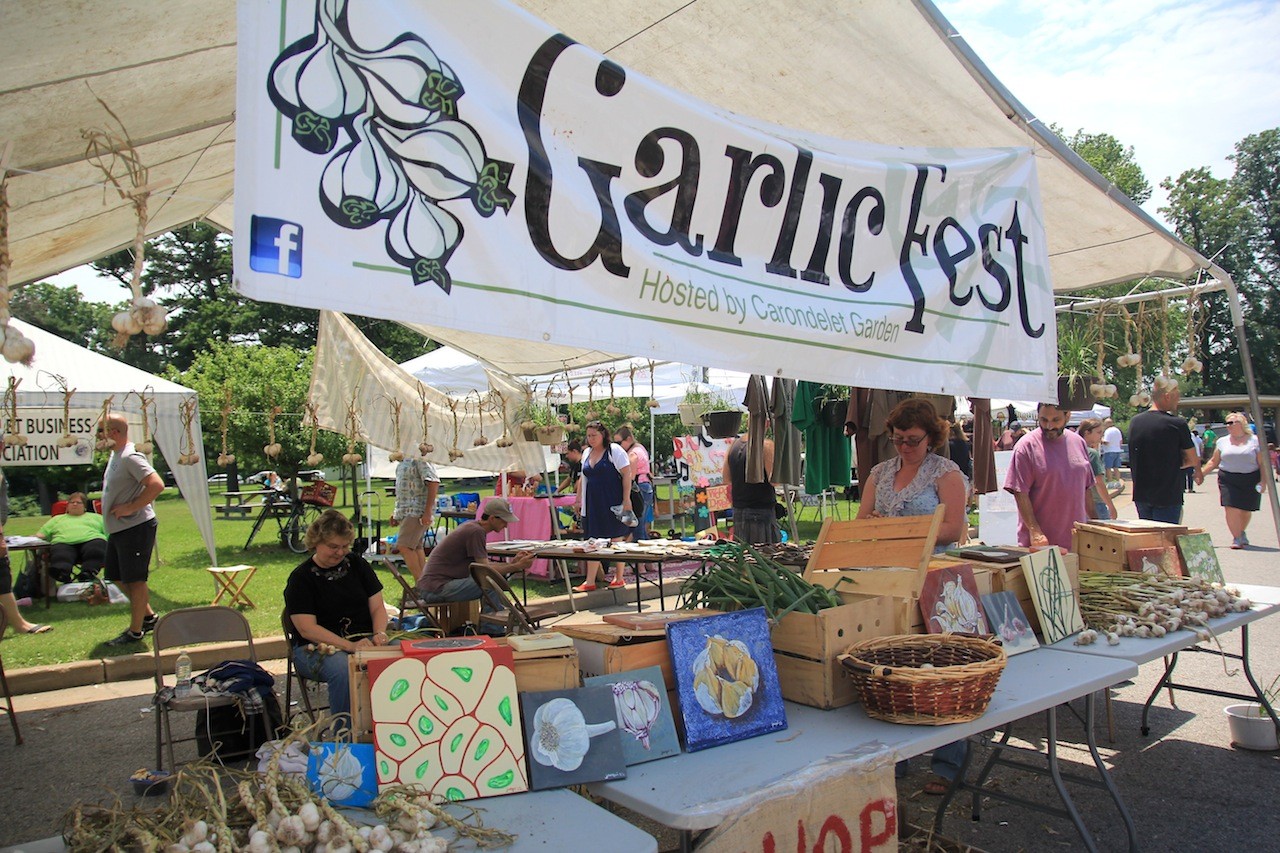 Scenes from Garlic Festival at Carondelet Park