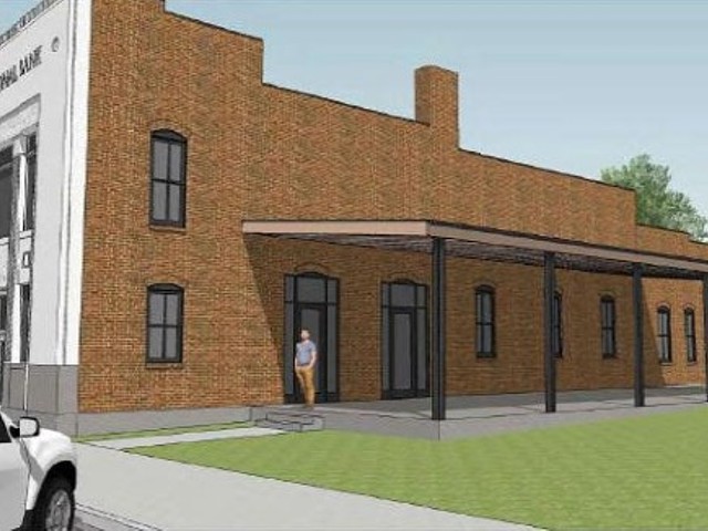 A rendering of the forthcoming Schlafly Beer brewpub that will open in Highland, Illinois, this fall.