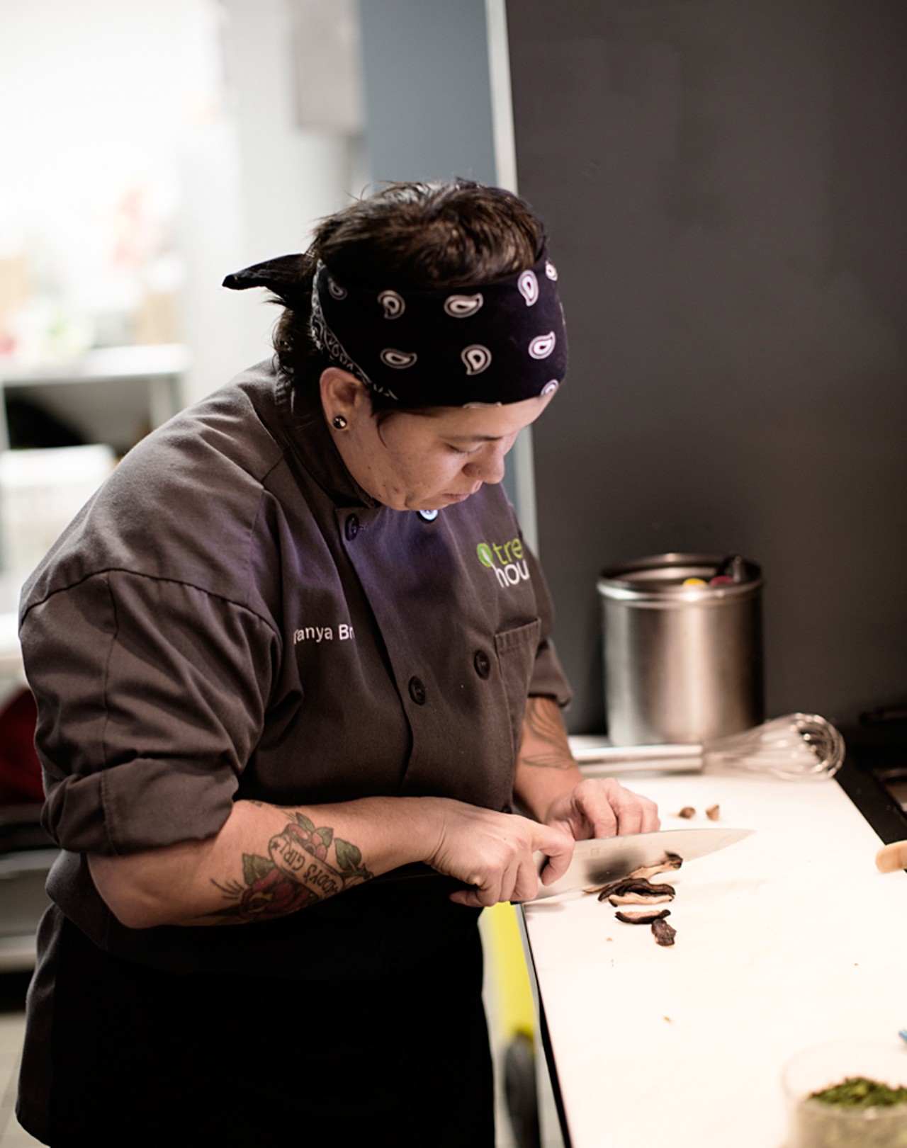 Sous chef Tanya Brown in the Tree House kitchen.