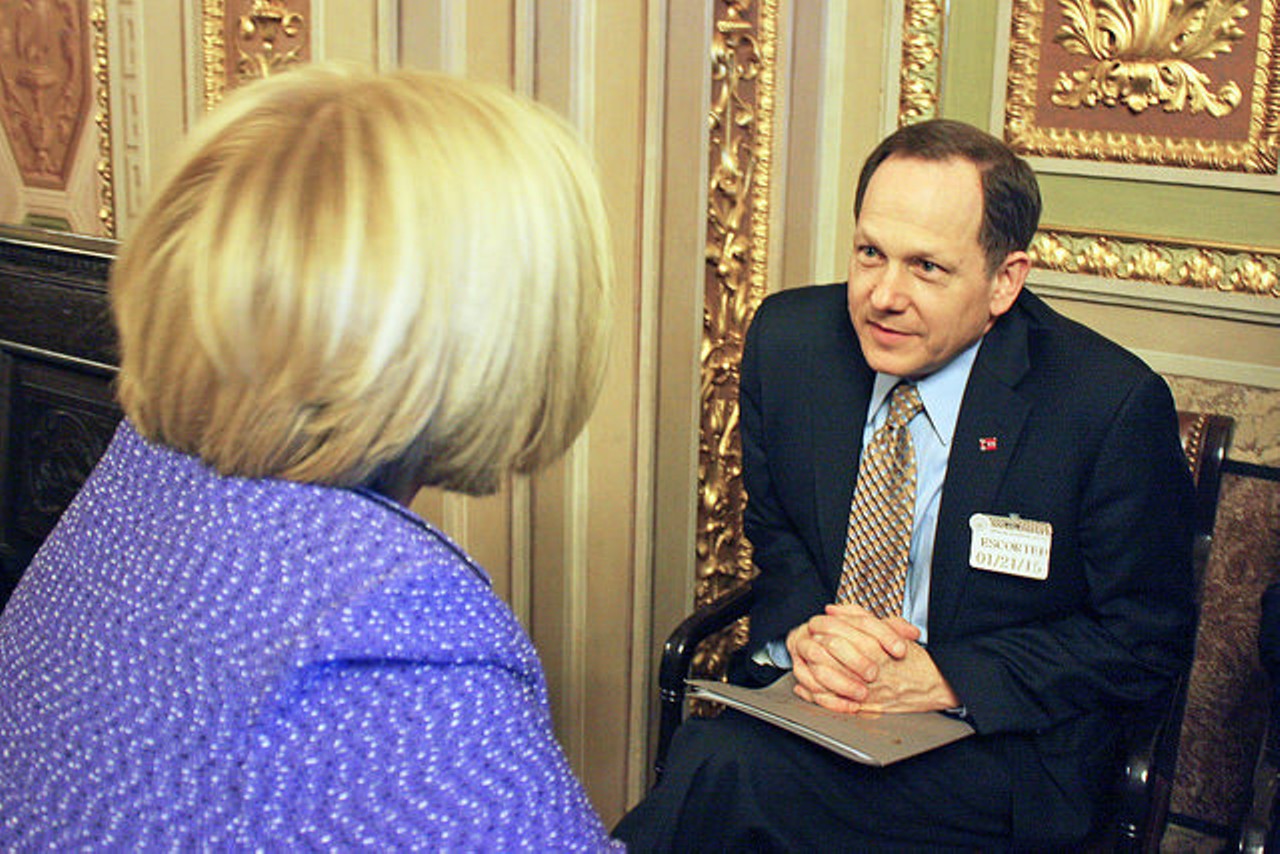 You've bumped into former Mayor Slay at least twice.
Photo courtesy of Senator Claire McCaskill / Flickr