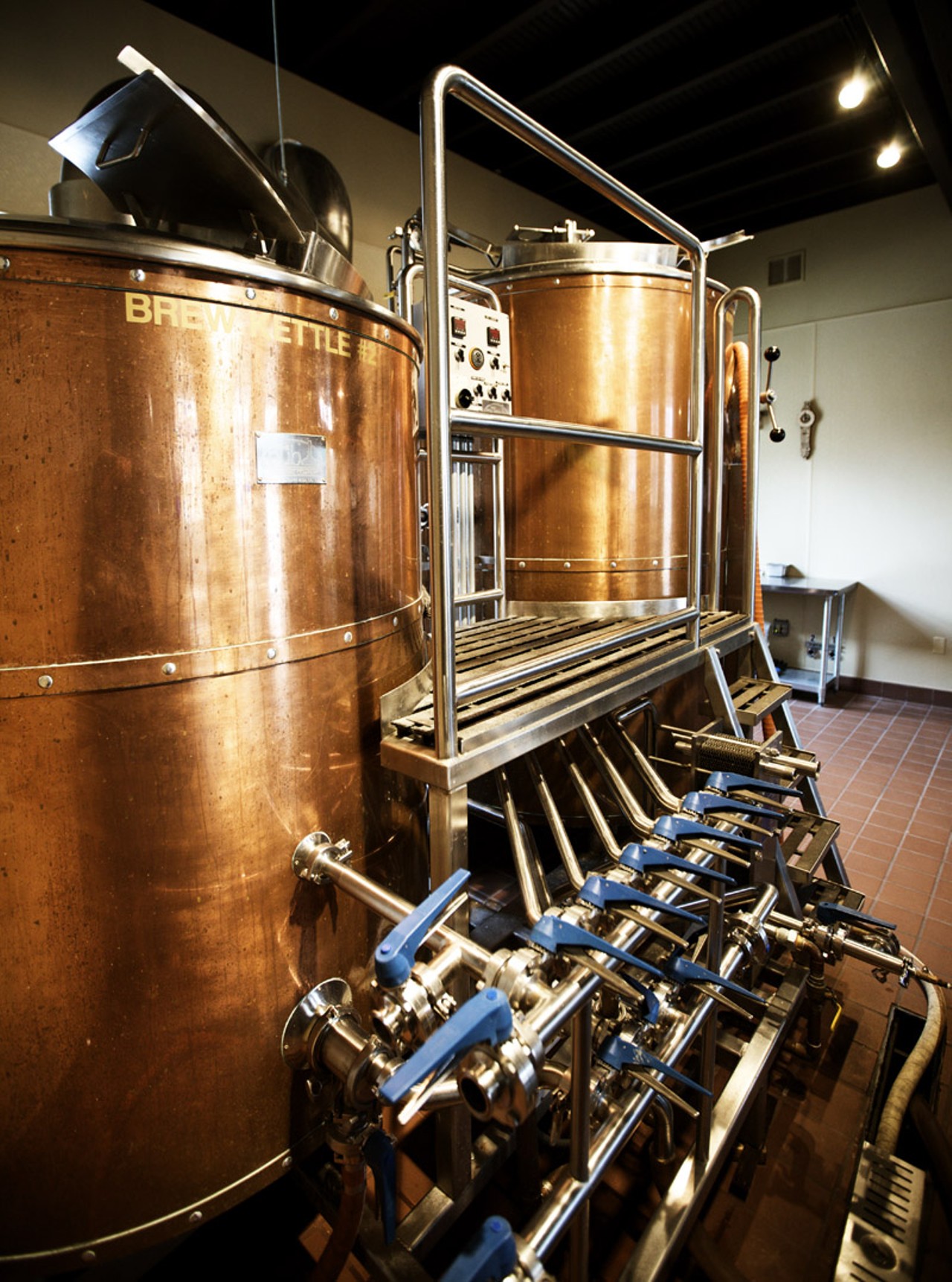 A look inside the microbrewery.