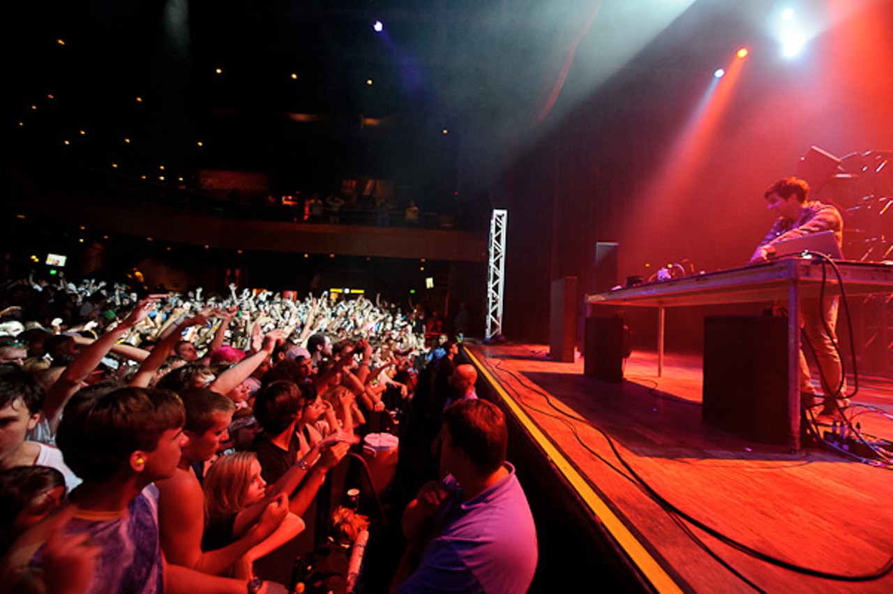 Porter Robinson performing at the Pageant.