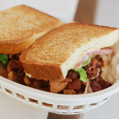 The classic BLT features applewood-smoked bacon.