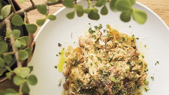 Dishes like tagliatelle topped with king crab made Olive + Oak this year's best new restaurant.