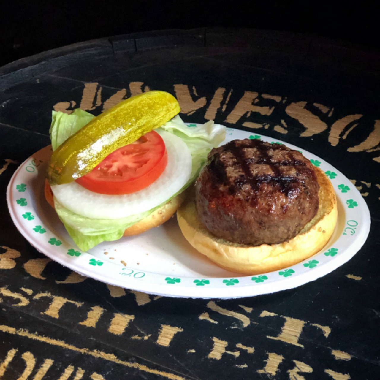 O'Connell's Pub
(4652 Shaw Avenue; 314-773-6600)
Fresh chopped sirloin mixed in house daily, charbroiled to perfection, comes with your choice of lettuce, tomato, pickle, onions and served on a Fazio Bun.