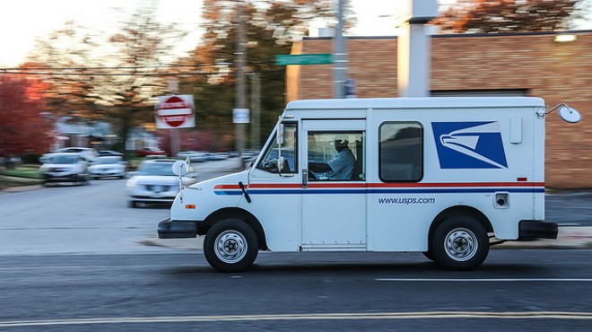 File photo of a mail truck.
