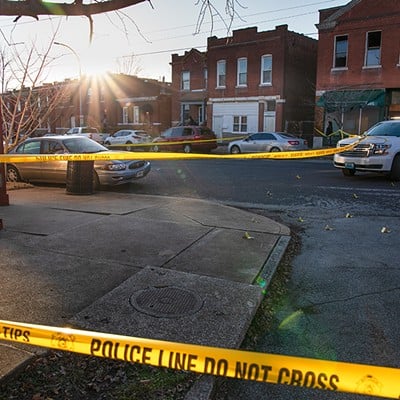 St. Louis Police investigate an officer-involved shooting on the 4500 block of Virginia Ave. on Tuesday, Feb. 13, 2024.