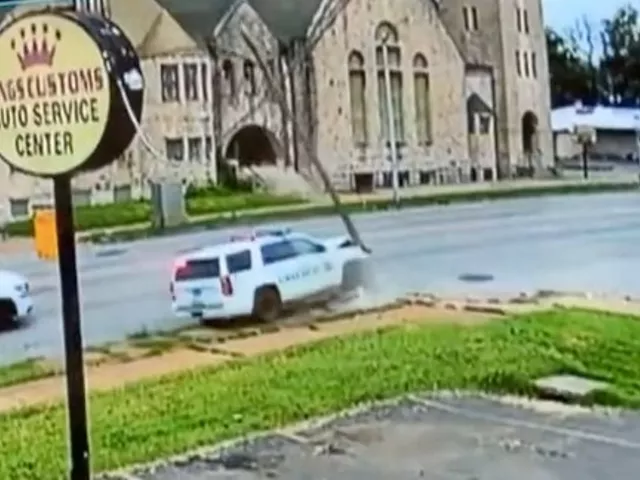 Just a typical day behind the wheel for a St. Louis police officer.